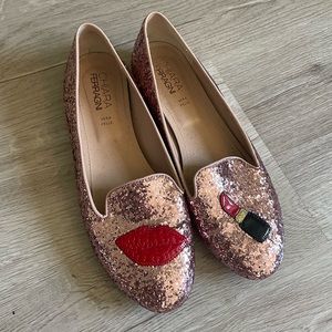Chiara Ferragni Glitter Antra Flats - Designer Shoes